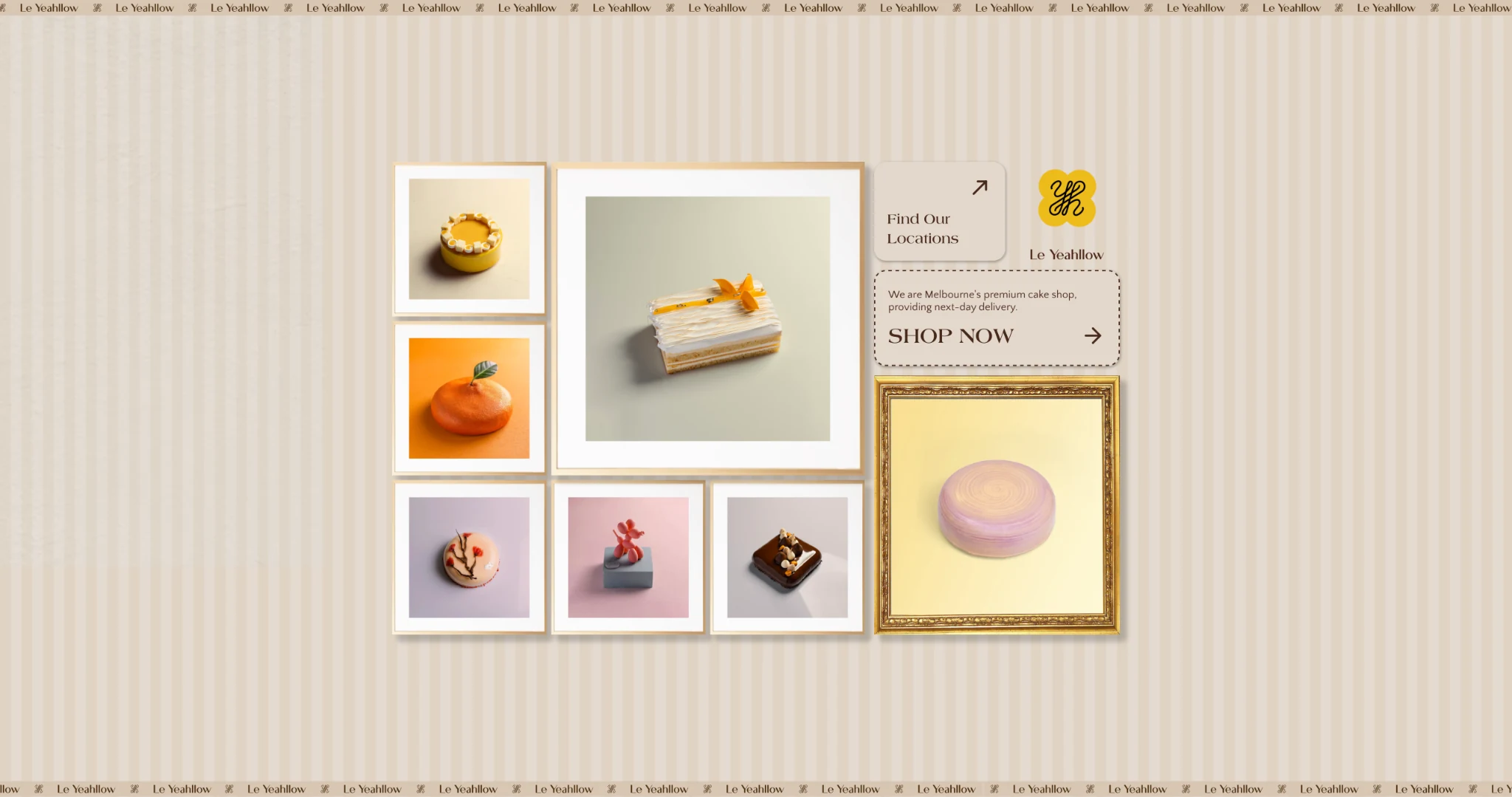 Le Yeahllow website homepage